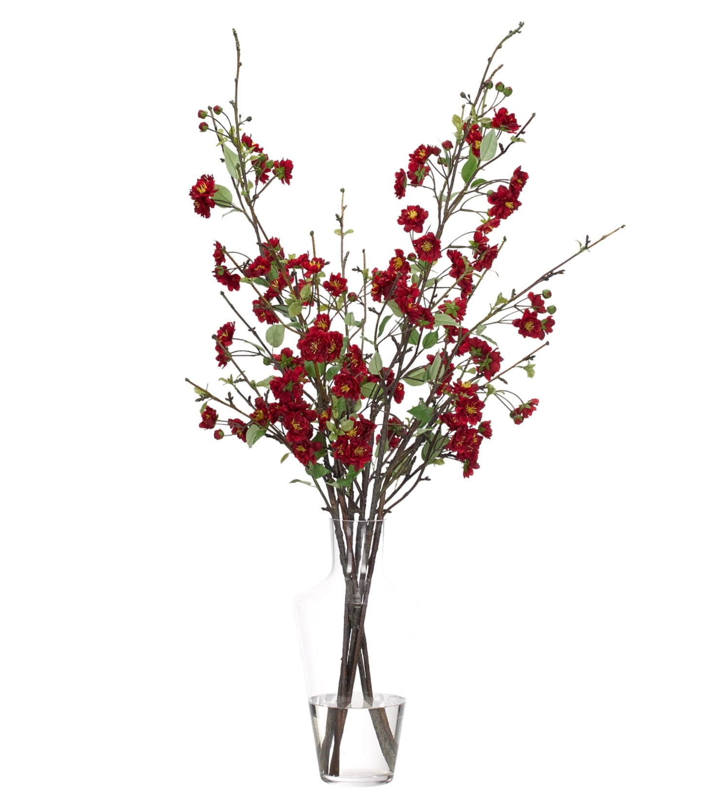 Apple Blossom, Beauty, Glass Vase Faux Watergarden