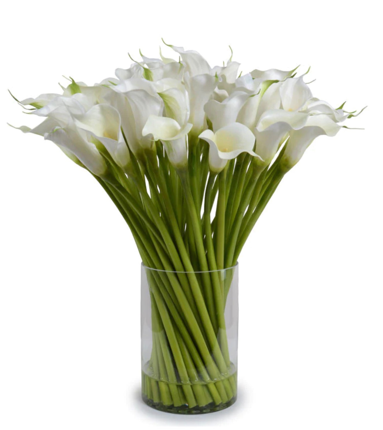 Calla Lily Arrangement in Tall Glass - White
