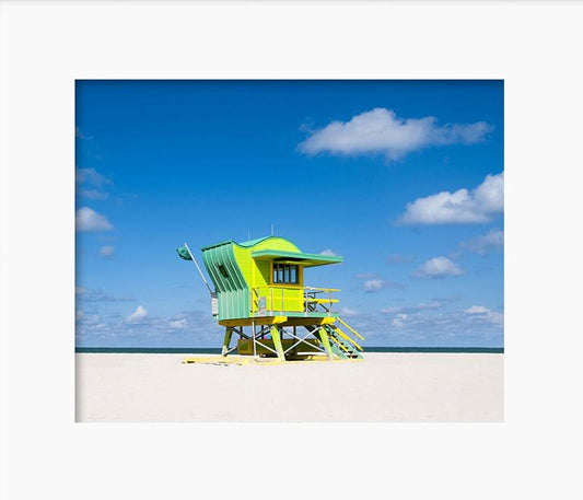 Miami Beach Emerald Lifeguard Fine Art Photography by Roman Gerardo
