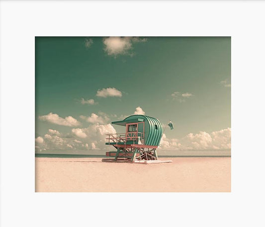 Miami Beach Lifeguard Yearning Fine Art Photography by Roman Gerardo